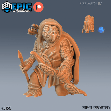 Turtle Folk Mini Set 2 Miniature | C - Tabletop RPG & D&D miniature. Perfect for wargaming & collectors