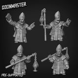 Turtle Folk Priest Set 1 Miniature | Top Left - Tabletop RPG & D&D miniature. Perfect for wargaming & collectors