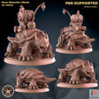 Turtle Mount Miniature | Set of 2 - Tabletop RPG & D&D miniature. Perfect for wargaming & collectors