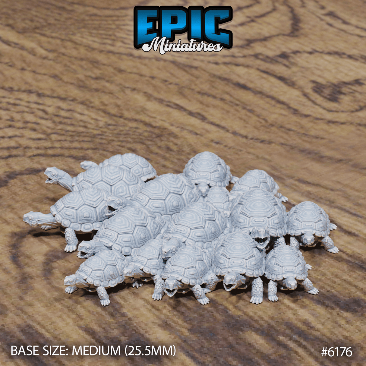 Turtle Swarm Miniature | 6176 - Tabletop RPG & D&D miniature. Perfect for wargaming & collectors
