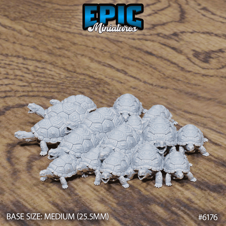 Turtle Swarm Miniature | 6176 - Tabletop RPG & D&D miniature. Perfect for wargaming & collectors