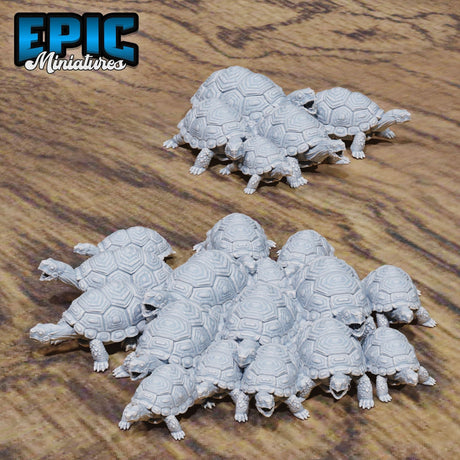 Turtle Swarm Miniature | Set of 2 - Tabletop RPG & D&D miniature. Perfect for wargaming & collectors