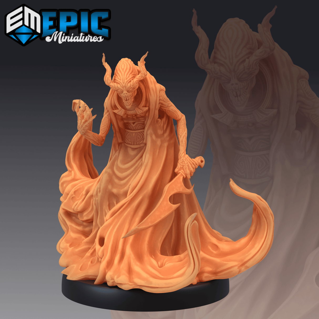 Ultro Demon Miniature | A - Tabletop RPG & D&D miniature. Perfect for wargaming & collectors