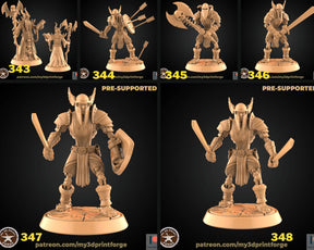 Undead Army Set 1 Miniature | Set of 6 - Tabletop RPG & D&D miniature. Perfect for wargaming & collectors