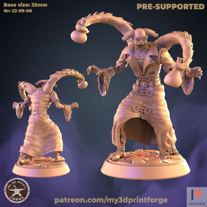 Undead Artificer Miniature - 185 - 28mm