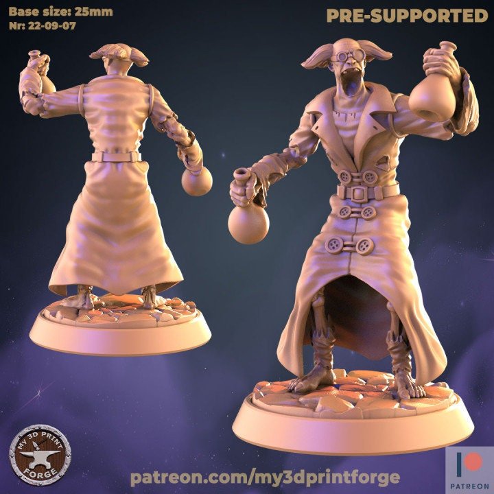 Undead Artificer Miniature | 188 - Tabletop RPG & D&D miniature. Perfect for wargaming & collectors