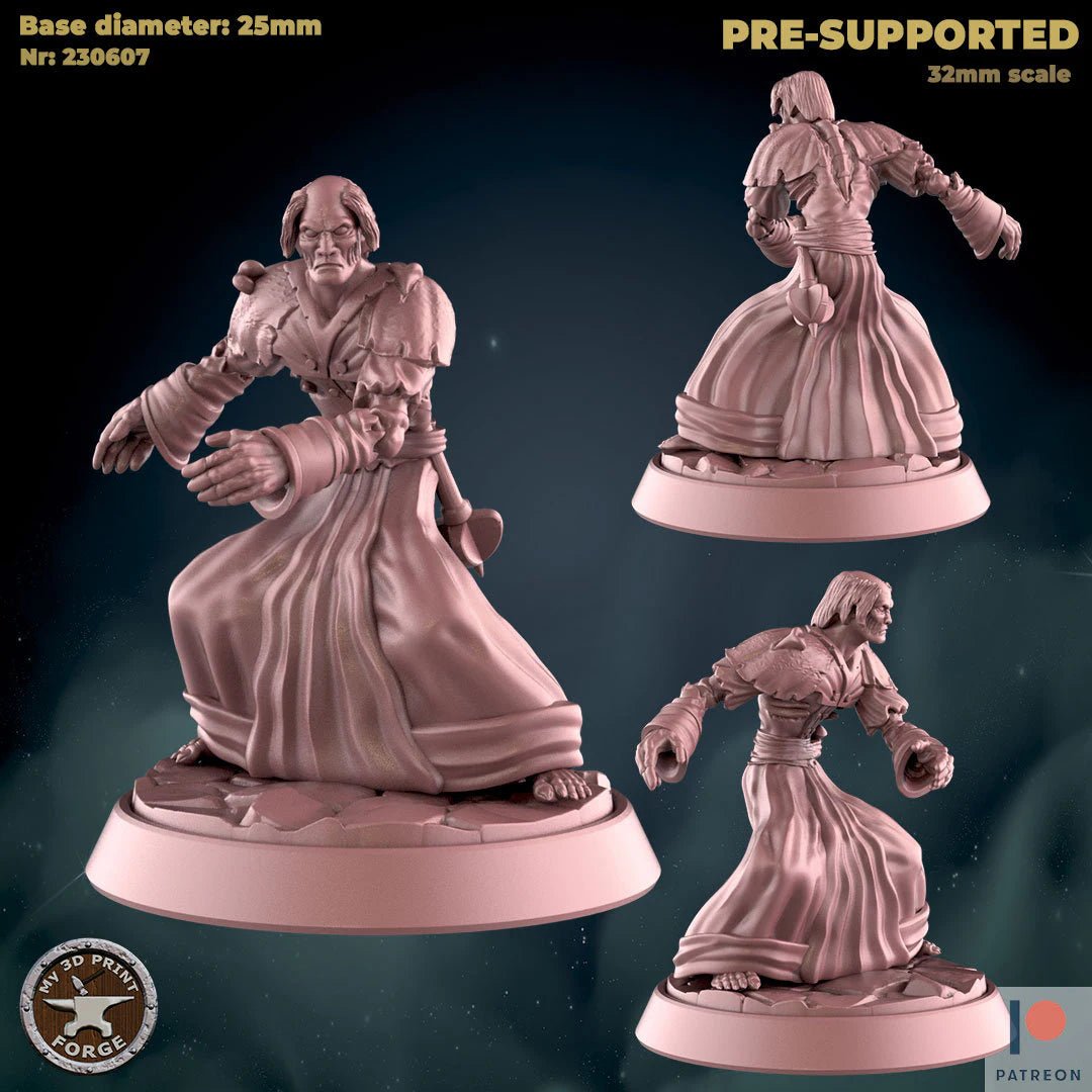 Undead Cleric Miniature | A - Tabletop RPG & D&D miniature. Perfect for wargaming & collectors