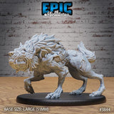 Undead Dire Wolf Miniature | 3844 - Tabletop RPG & D&D miniature. Perfect for wargaming & collectors