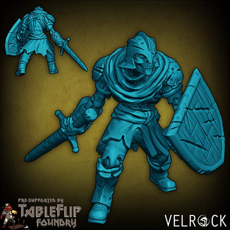 Undead Militia Miniature | A - Tabletop RPG & D&D miniature. Perfect for wargaming & collectors