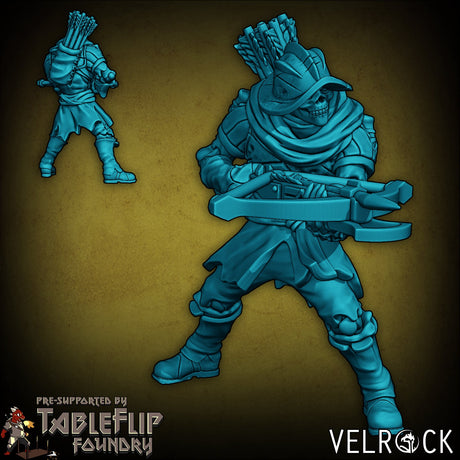 Undead Militia Miniature | D - Tabletop RPG & D&D miniature. Perfect for wargaming & collectors