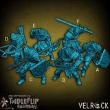 Undead Militia Miniature | Set of 6 - Tabletop RPG & D&D miniature. Perfect for wargaming & collectors