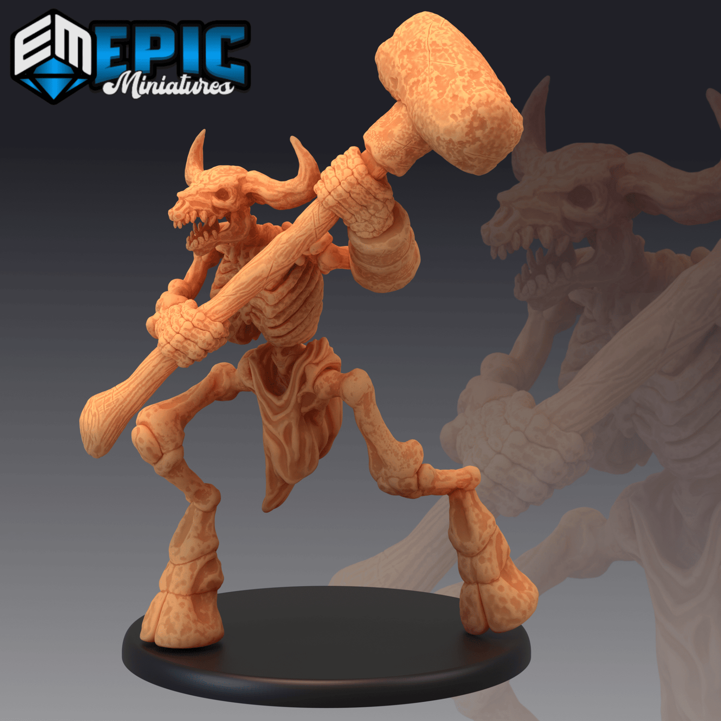 Undead Minotuar Miniature - A - 28mm