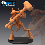 Undead Minotuar Set 1 Miniature | A - Tabletop RPG & D&D miniature. Perfect for wargaming & collectors