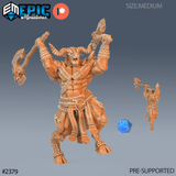Undead Minotuar Set 2 Miniature | A - Tabletop RPG & D&D miniature. Perfect for wargaming & collectors