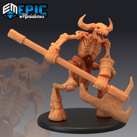 Undead Minotuar Set 1 Miniature | C - Tabletop RPG & D&D miniature. Perfect for wargaming & collectors