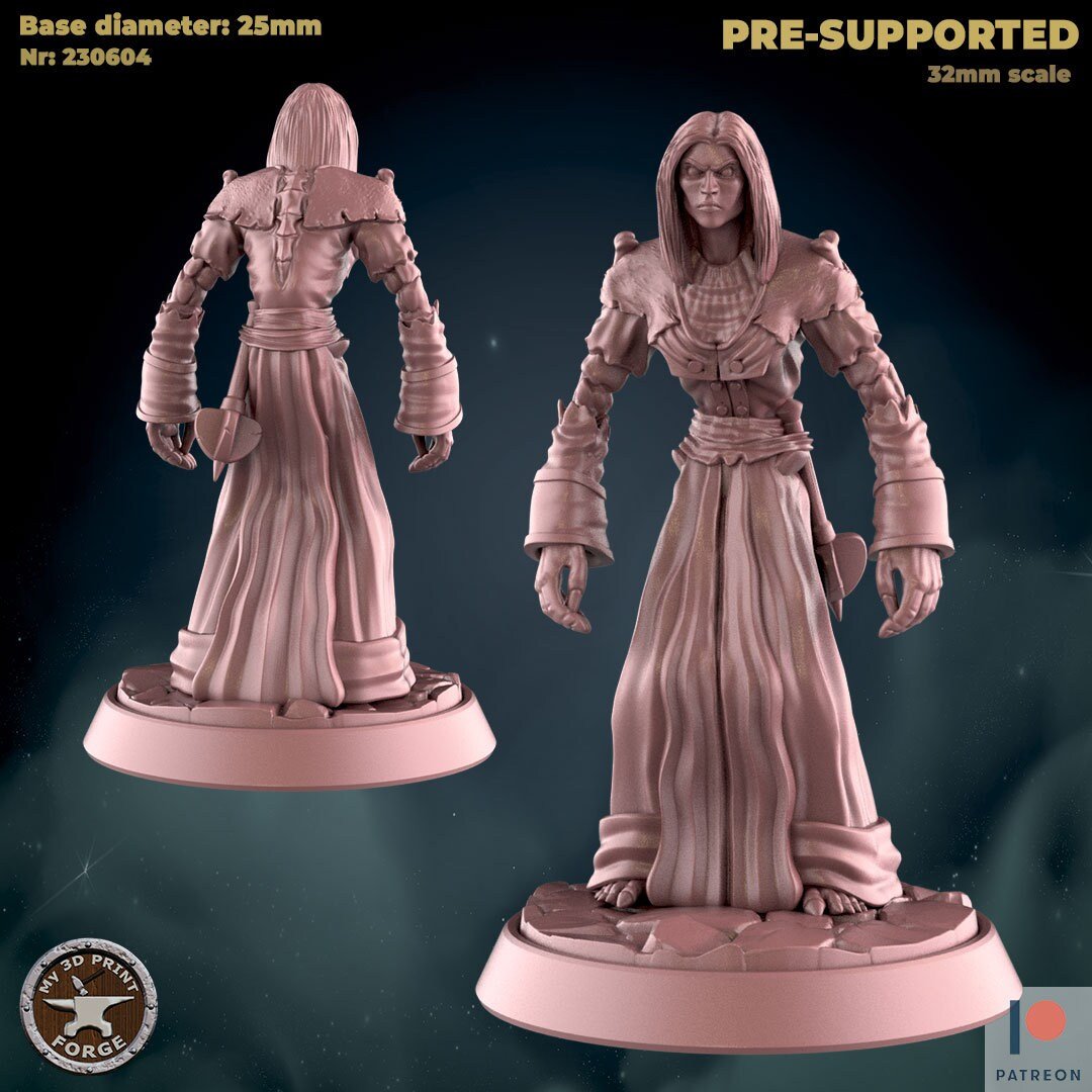 Undead Priest Miniature | A - Tabletop RPG & D&D miniature. Perfect for wargaming & collectors
