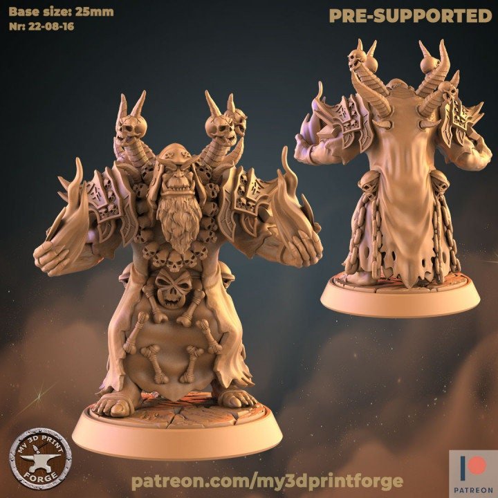 Undead Professor, Giant mutated monster Miniature | 198 - Tabletop RPG & D&D miniature. Perfect for wargaming & collectors