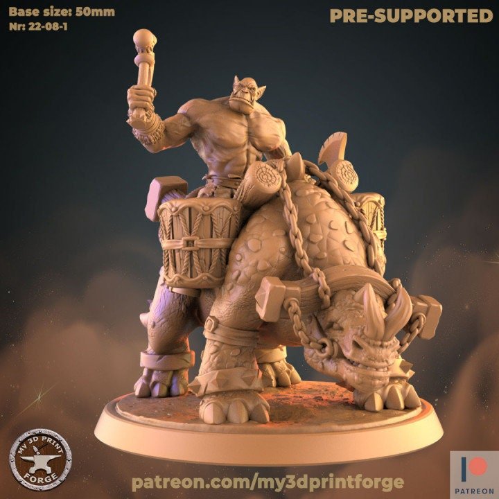 Undead Professor, Giant mutated monster Miniature - 201 - 28mm