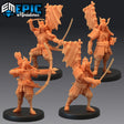 Undead Samurai Miniature | Set of 4 - Tabletop RPG & D&D miniature. Perfect for wargaming & collectors