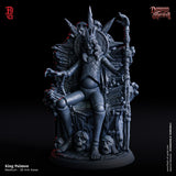 Undead, Vampire Horror Character Miniature | King Paimon - Tabletop RPG & D&D miniature. Perfect for wargaming & collectors