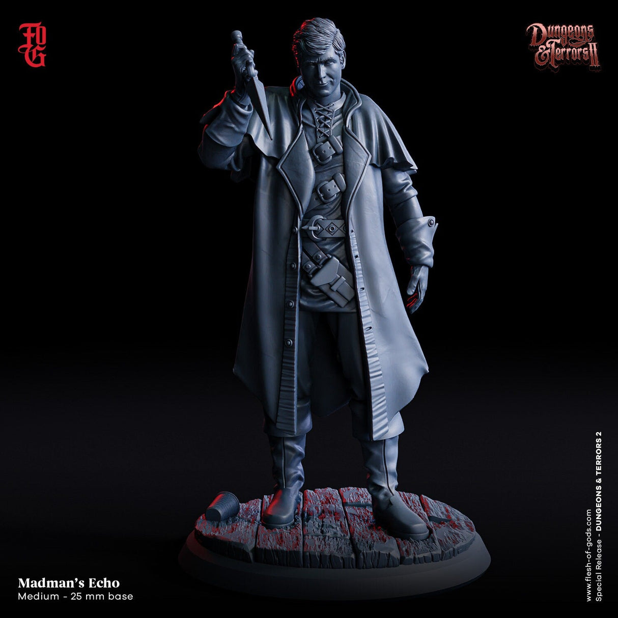 Undead, Vampire Horror Character Miniature | King Paimon - Tabletop RPG & D&D miniature. Perfect for wargaming & collectors
