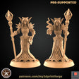 Undead Warlock Female Miniature | Set of 2 - Tabletop RPG & D&D miniature. Perfect for wargaming & collectors