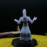 Undead Warlock, Priest Miniature | Set of 2 - Tabletop RPG & D&D miniature. Perfect for wargaming & collectors