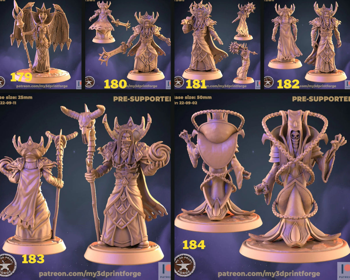 Underdark Monster Miniature | Set of 6 - Tabletop RPG & D&D miniature. Perfect for wargaming & collectors
