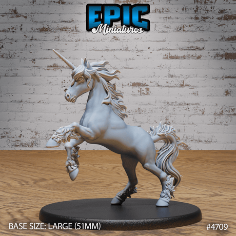 Unicorn Classic Miniature | A - Tabletop RPG & D&D miniature. Perfect for wargaming & collectors