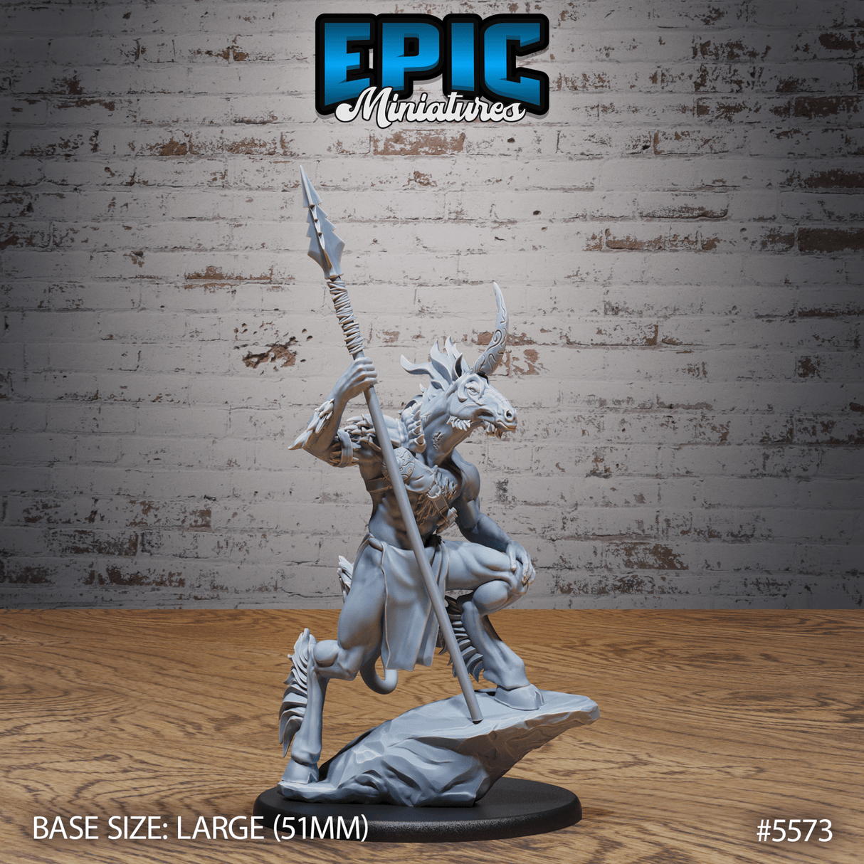 Unicorn Folk Warrior Miniature | C - Tabletop RPG & D&D miniature. Perfect for wargaming & collectors