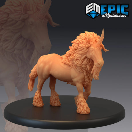Unicorn Miniature | A - Tabletop RPG & D&D miniature. Perfect for wargaming & collectors