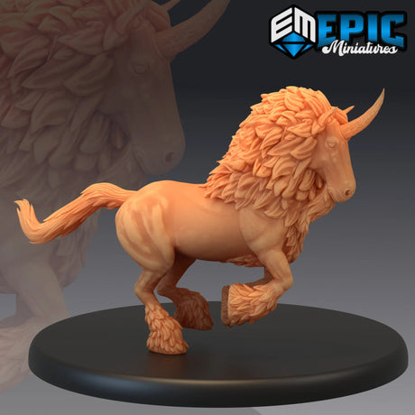 Unicorn Miniature | D - Tabletop RPG & D&D miniature. Perfect for wargaming & collectors