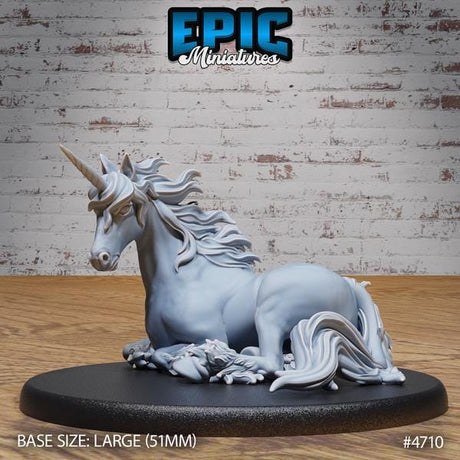 Unicorn, Pegasus Miniature | 4710 - Tabletop RPG & D&D miniature. Perfect for wargaming & collectors
