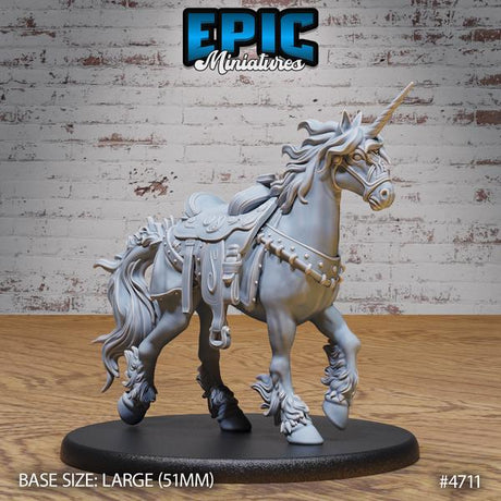 Unicorn, Pegasus Miniature | 4711 - Tabletop RPG & D&D miniature. Perfect for wargaming & collectors