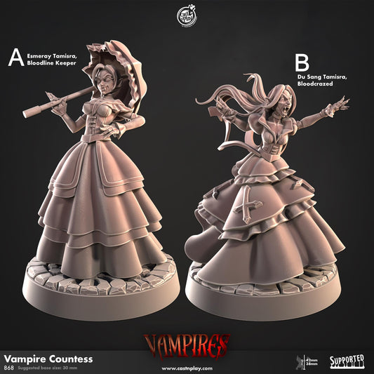 Vampire Countess Miniature - Vampire Countess A - 32mm