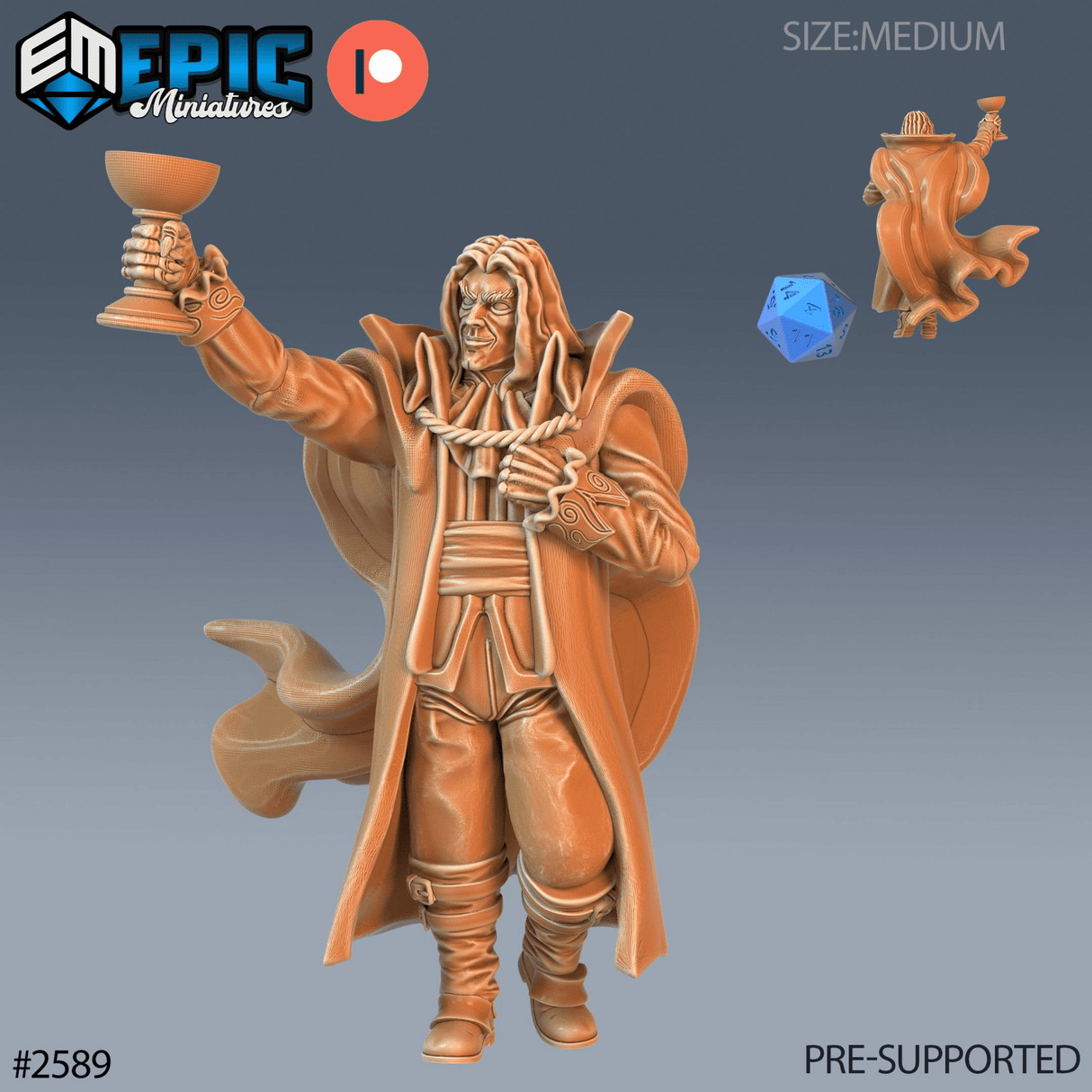 Vampire Lord Set 1 Miniature | A - Tabletop RPG & D&D miniature. Perfect for wargaming & collectors