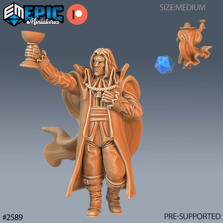 Vampire Lord Set 1 Miniature | A - Tabletop RPG & D&D miniature. Perfect for wargaming & collectors