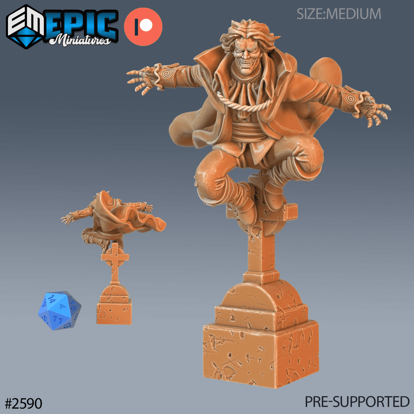 Vampire Lord Miniature - B - 28mm