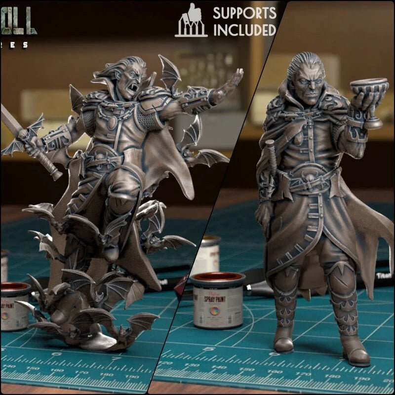 Vampire Lord Miniature - Set of 2 - 32mm