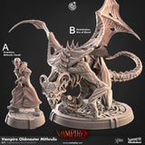 Vampire Oldmaster Mithrulis Miniature | A - Tabletop RPG & D&D miniature. Perfect for wargaming & collectors