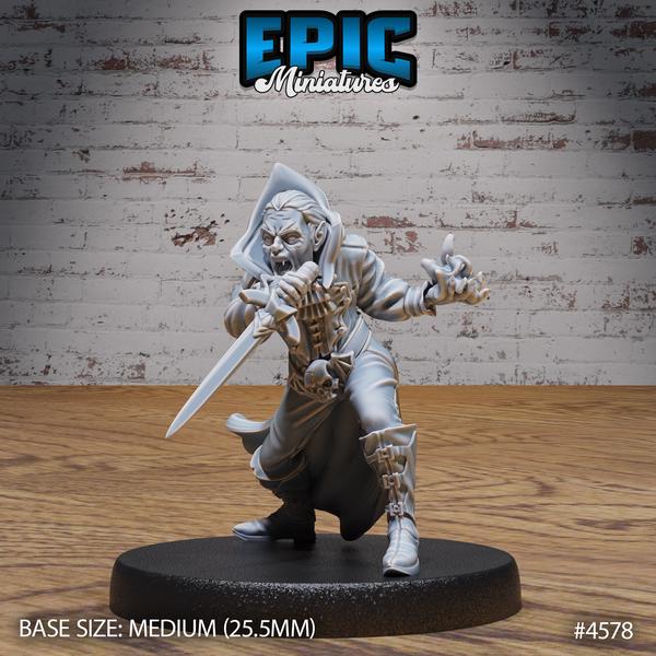 Vampire Rogues and Assassins Miniature | Full Set All Models - Tabletop RPG & D&D miniature. Perfect for wargaming & collectors