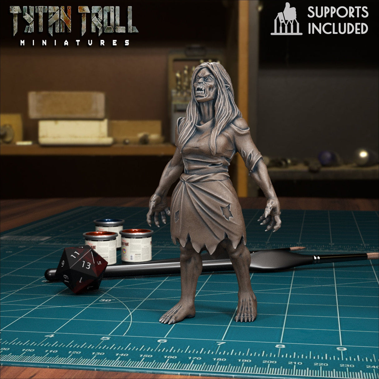 Vampire Spawn Bundle Miniature | Vampire 6 - Tabletop RPG & D&D miniature. Perfect for wargaming & collectors