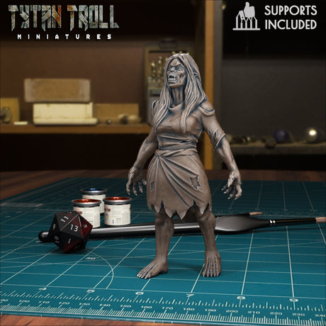 Vampire Spawn Bundle Miniature | Vampire 6 - Tabletop RPG & D&D miniature. Perfect for wargaming & collectors