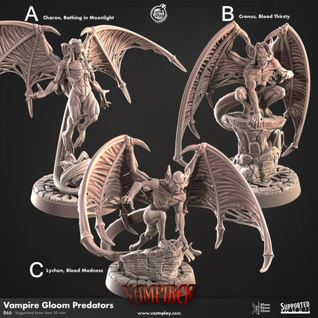 Vampires Gloom Miniature | A - Tabletop RPG & D&D miniature. Perfect for wargaming & collectors