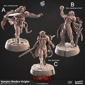 Vampires ,Shadow Knight Miniature | A - Tabletop RPG & D&D miniature. Perfect for wargaming & collectors