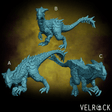 Velociraptor Miniature | Set of 3 - Tabletop RPG & D&D miniature. Perfect for wargaming & collectors