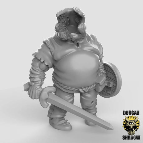 Vermlek Fighter Miniature | A - Tabletop RPG & D&D miniature. Perfect for wargaming & collectors