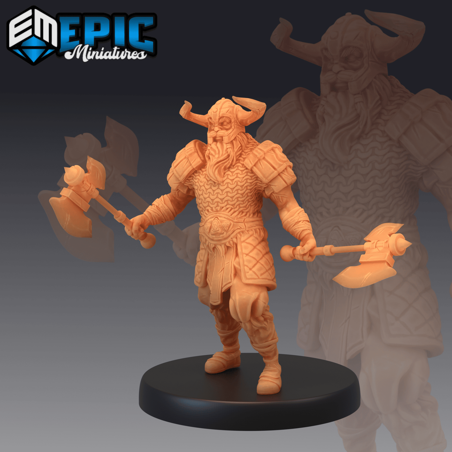 Viking Raider Miniature - B - 28mm