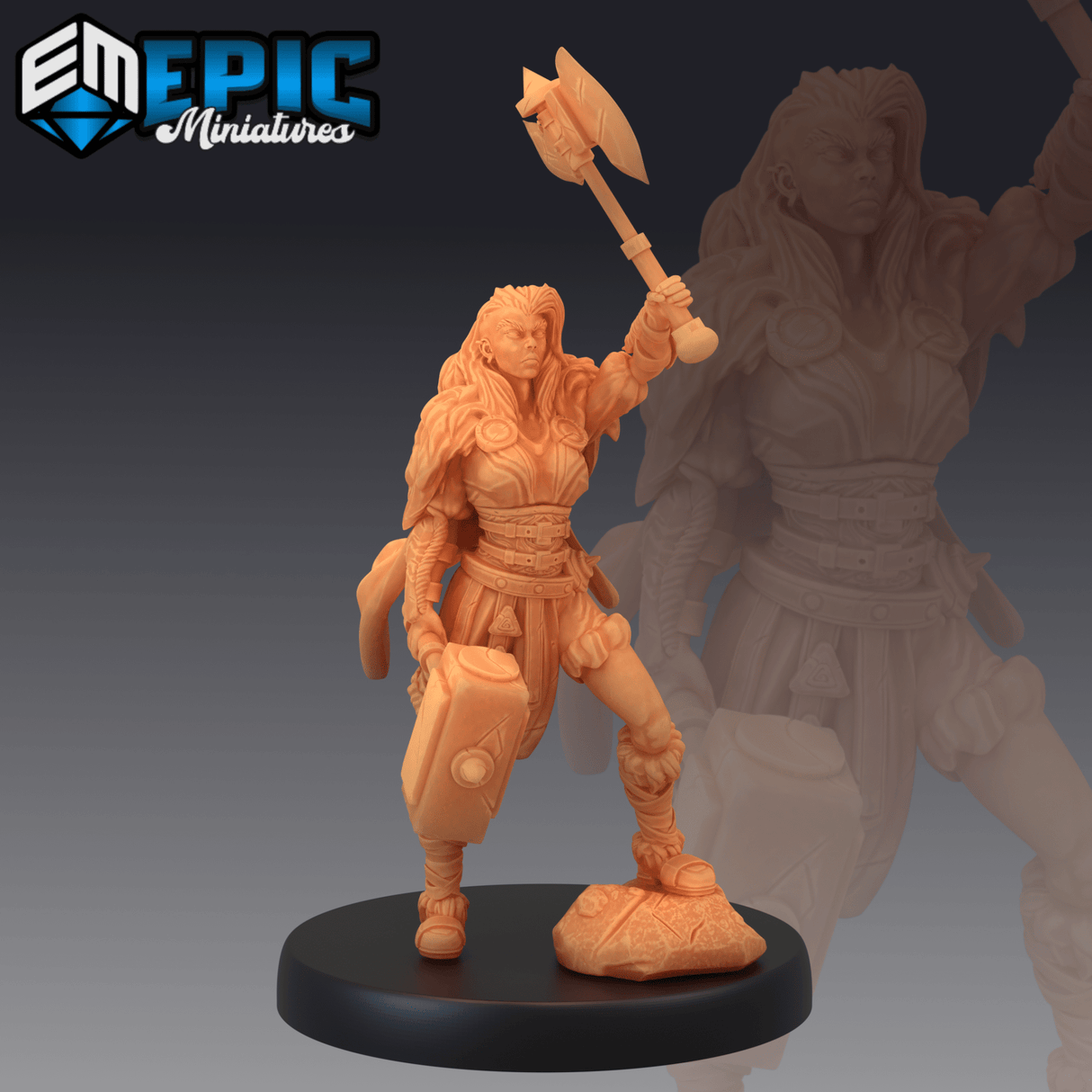 Viking Raider Set 1 Miniature | B - Tabletop RPG & D&D miniature. Perfect for wargaming & collectors