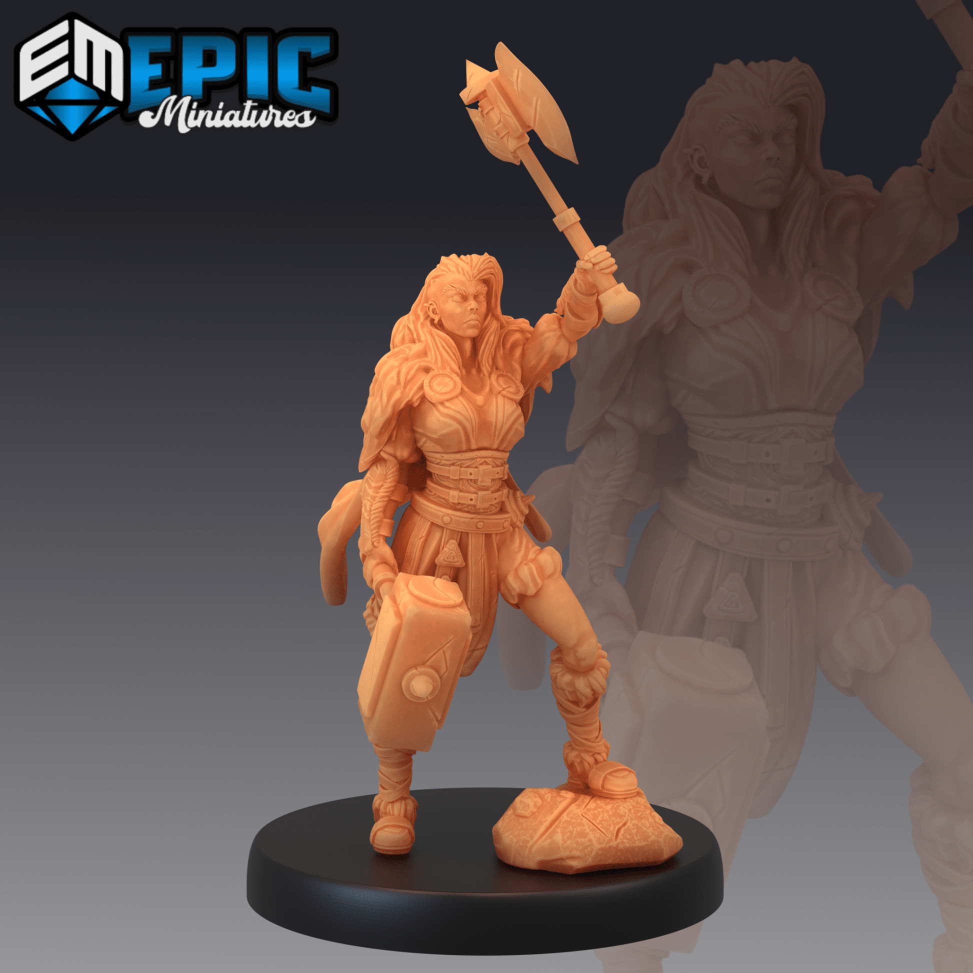 Viking Raider Miniature - B - 28mm